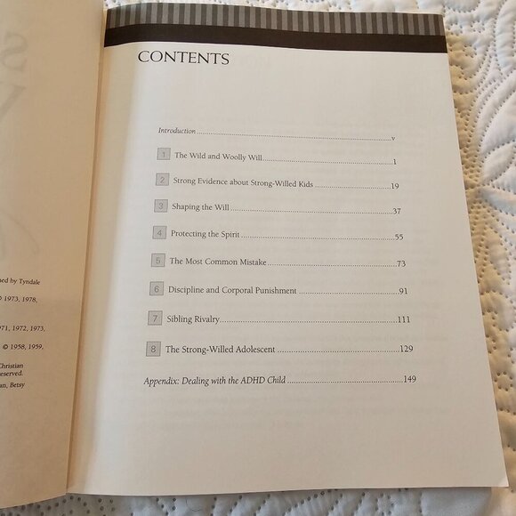 The New Strong-Willed Child Workbook By Dr. James Dobson Paperback - Picture 4 of 5